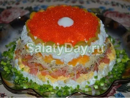 Salata cu somon sărat - reteta de pește delicat cu fotografii și video