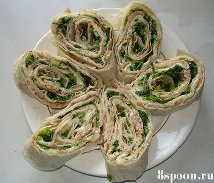 Roll de la Lavaș simple și delicioase rețete cu pas cu pas fotografii