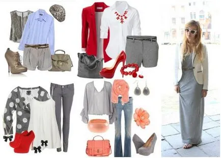 Ce se întâmplă idei de îmbrăcăminte gri ansambluri - numele - moda