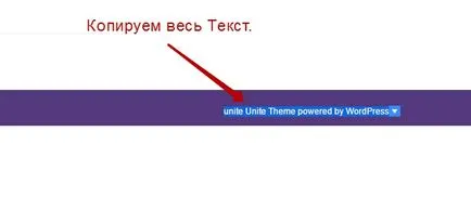 Cum de a elimina link-uri externe de la șablon WordPress sus