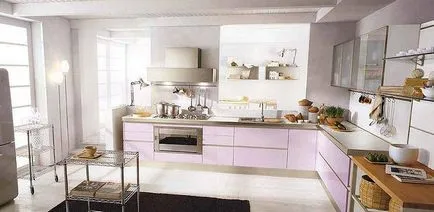 Lilac bucătărie exemple fotografice proaspete de mobilier si design interior (culori) Lilac bucătărie exemple fotografice proaspete de mobilier si design interior
