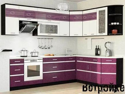 bucătărie de design și fotografie interior Lilac