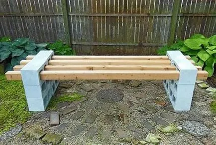 Bench din lemn cu etapele mâini grădină de fabricație (sale) Bench din lemn cu trepte de fabricatie mâini pentru grădină