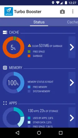 Softonic turbo rapel - curățare și optimizare Android