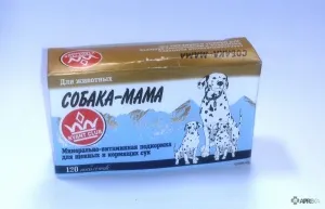 Câine mama (vitamine) pentru câini, comentarii cu privire la utilizarea de medicamente pentru animale de medici veterinari și