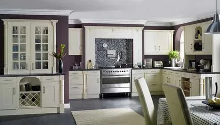 Combinația de culoare violet, în interior, favorit casa