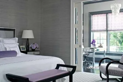 Combinația de culoare violet, în interior, favorit casa