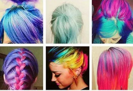 Culoare par vopsea spray, lavabil cu apă, culoare, cum să se aplice, modul de utilizare, fotografii, pret