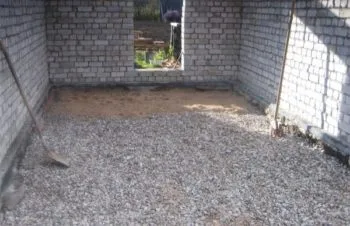 șapă în casă