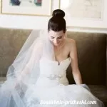 Coafuri de nunta fascicul cu un voal - fotografii și master-class