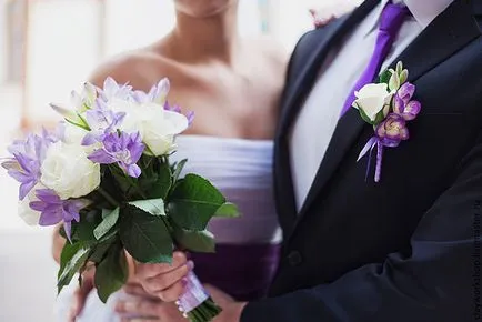 Originile boutonniere nunta, traditii, utilizarea unui buchet cu mâinile lor