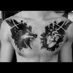 Tatuaj lup - ceea ce înseamnă schițe tatuaj și fotografii (tatuaj) Tatuaj lup - valoare desene sau modele tatuaj și fotografii