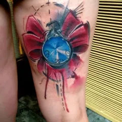 Tatuaje pe jos, tatuaj masculin și feminin la picior, fotografii