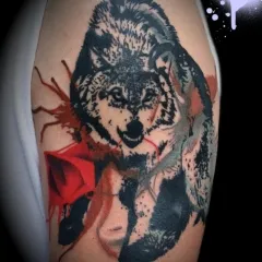 Tatuaj lup - desene sau modele tatuaj de valoare și imagini (miniaturi) Tatuaj lup - valoare desene sau modele tatuaj și fotografii