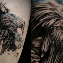 Tatuaje pe jos, tatuaj masculin și feminin la picior, fotografii