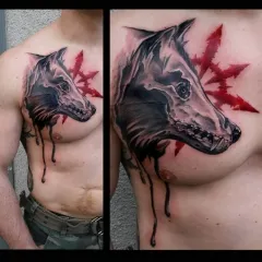 Tatuaj lup - ceea ce înseamnă schițe tatuaj și fotografii (tatuaj) Tatuaj lup - valoare desene sau modele tatuaj și fotografii