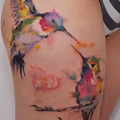 Tatuaje pe jos, tatuaj masculin și feminin la picior, fotografii