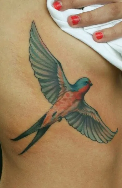 Tatuaj rândunică - valoare desene sau modele tatuaj și fotografii