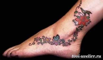 Tatuaj pe picior, valorile lor, și fotografii, bijutier (de băieți) Tatuaj pe picior, valorile lor, și fotografii, bijutier