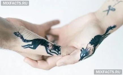 Wolf sensul tatuaj și fotografii