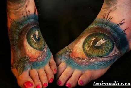 Tatuaj pe picior, valorile lor, și fotografii, bijutier (valorile și fotografia lor) Tatuaj pe picior, valorile lor, și fotografii, bijutier