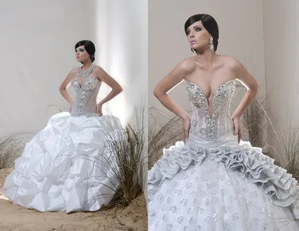Rochie de mireasa pietre și pietre