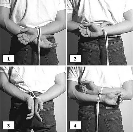 Legare frânghie și curea pentru pantaloni (braț de fotografie spate perie) Legarea frânghie și curea pentru pantaloni