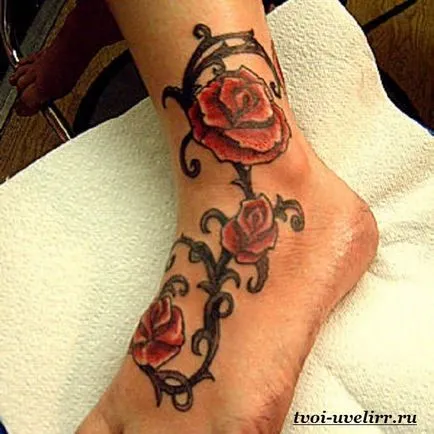 Tatuaj pe picior, valorile lor, și fotografii, bijutier (de băieți) Tatuaj pe picior, valorile lor, și fotografii, bijutier