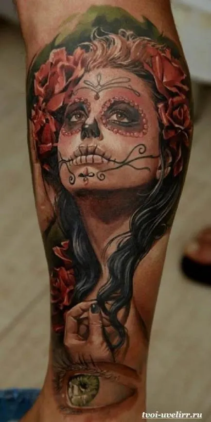 Tatuaj pe picior, valorile lor, și fotografii, bijutier (tatuaj) Tatuaj pe picior, valorile lor, și fotografii, bijutier