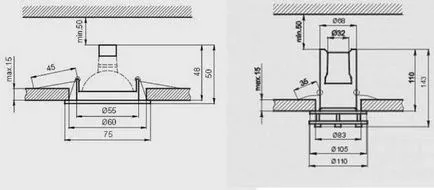 iluminat suspendat pentru punctul (gips carton), tavane suspendate, alegerea