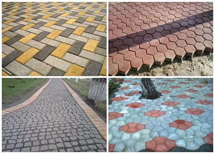 Tehnologia de stivuire este dale de pavaj pe nisip, cu mâinile