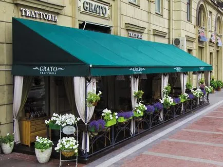 Umbrele pentru cafenele de vară de la Moscova și București, fabricarea de corturi si corturi de circ