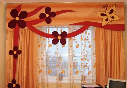 Cum de a decora perdelele cu mâinile sale - idei interesante