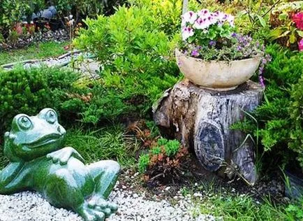 Cum de a decora un ciot de copac în grădină (pentru a decora) Cum de a decora un ciot de copac în grădină