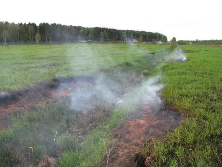 Caracteristicile de incendiu turbă și metode de eliminare