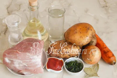 cartofi tocana cu carne în multivarka - reteta cu fotografii