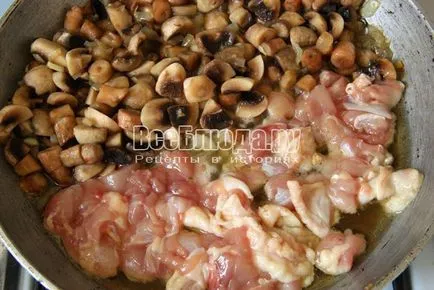 varză înăbușit cu ciuperci si pui, reteta cu o fotografie, toate mesele (varză) varză înăbușit cu ciuperci si carne de pui, reteta cu o fotografie, toate mesele