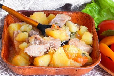 cartofi tocana cu carne în multivarka - reteta cu fotografii
