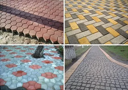 Montare de plăci de trotuar cum să pună, a pus mâinile la aparat și cum