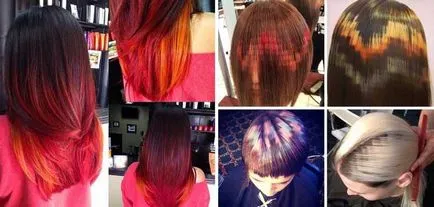 Tipuri de păr colorat Ombre shatush, balayazh (colorare) Tipuri de păr colorat Ombre shatush, balayazh