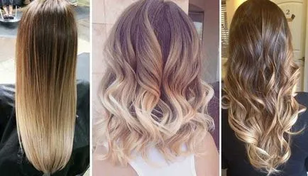 Tipuri de păr colorat Ombre shatush, balayazh (specii) Tipuri de păr colorat Ombre shatush, balayazh