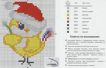 împletit Crucea pentru incepatori pe desenul terminat pe circuitele de celule Matrenin Posad,
