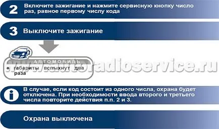 Modul de protecție de alarmă - setarea alarmelor auto de dialog Starline B9