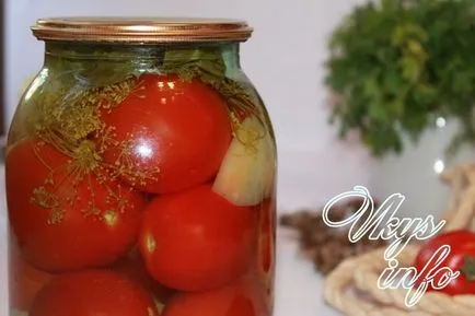 roșii delicioase conservate pentru reteta de iarnă cu fotografie (usturoi) roșii delicioase conservate pentru reteta de iarnă cu o fotografie