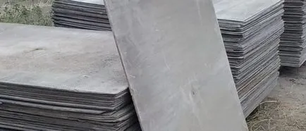 Caracteristicile și dimensiunile foii plate din ardezie (azbociment)