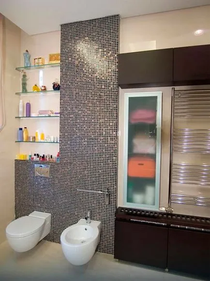 Built-in dulap, în baie