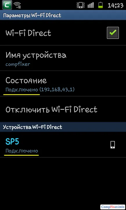 Wi-Fi directă