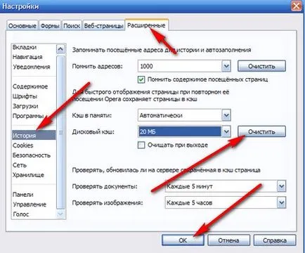 De ce șterge memoria cache în browser-ul, configurarea software-ului