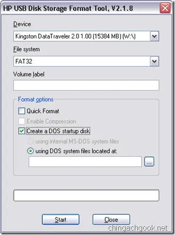 unitate flash bootabil cu DOS