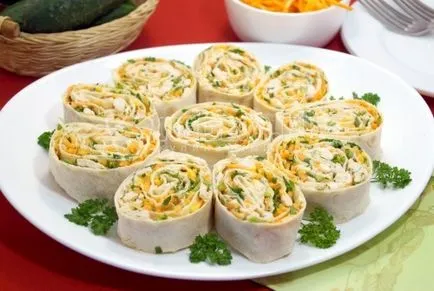 Aperitivele de lavas pe o masă festivă - rețete de aperitive Lavaș (rețete) Aperitivele de lavas pe o masă festivă - retete aperitive Lavaș